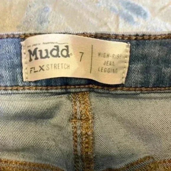 Mudd FLX stretch high rise jegging, sz 7 - Picture 6 of 6